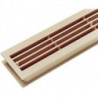 Grille aération L.452mm B.92mm plastique Coins droits (Par 10)