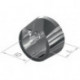 Support tube cintre armoire 11069 Plastique, argenté, montage mural D.20mm PG