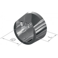 Support tube cintre armoire 11069 Plastique, argenté, montage mural D.20mm PG