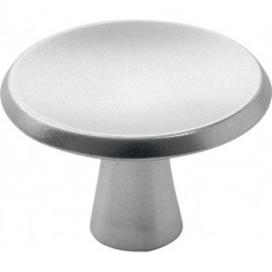 Poigée bouton pour meuble 3751 Alu argenté M4x25mm Hermeta