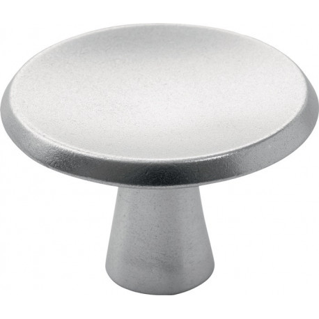 Poigée bouton pour meuble 3751 Alu argenté M4x25mm Hermeta