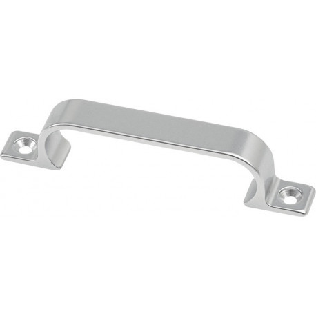 Poignée A.21mm L.112mm B.14mm Alu.argenté.elox.Trous 2 HERMETA