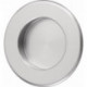 Poignée à encastré en aluminium anodisé argenté, entrée ronde D. 35 mm HERMETA