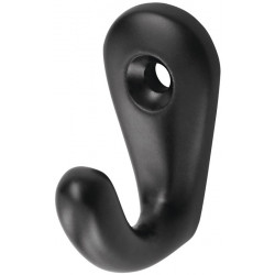 Crochet 0557 unique.H.36mm alu noire en aluminium A.27mm