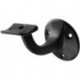 Supports de main courante 3500 Alu.plastifié noir D.plaque murale 56mm
