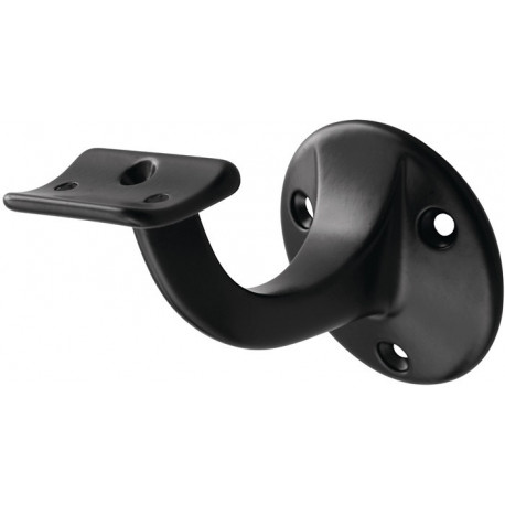 Supports de main courante 3500 Alu.plastifié noir D.plaque murale 56mm