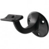Supports de main courante 3500 Alu.plastifié noir D.plaque murale 56mm