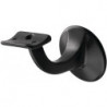 Supports de main courante 3501 Alu.plastifié noir D.plaque murale 56mm