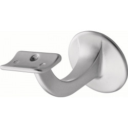 Supports de main courante 3506 Alu anodisé argent D.plaque murale 56mm