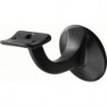 Supports de main courante 3506 Alu.plastifié noir D.plaque murale 56mm