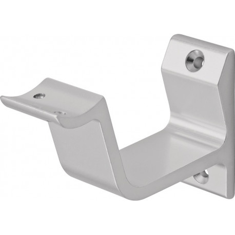 Supports de main courante 3552 Alu anodisé argent forme de dôme HERMETA