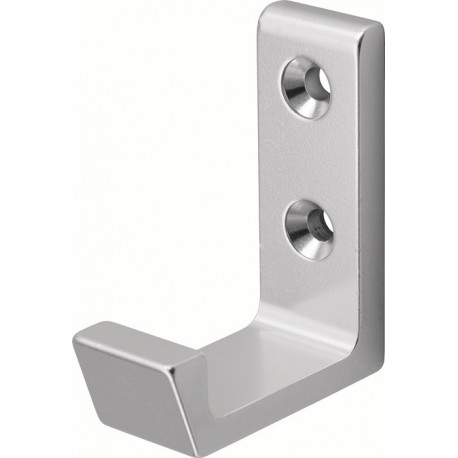 Crochet 0139 unique A.41mm Aluminium anodisé argent H.47mm HERMETA