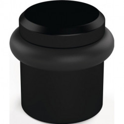 Butoir de porte au sol 4735 Ø 39 mm, hauteur 36 mm, aluminium anodisé noir, fixation par cheville HERMETA