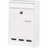 Boite aux lettres Köln 872 W H.340mm B.255mm T.85mm acier blanc DIN C4