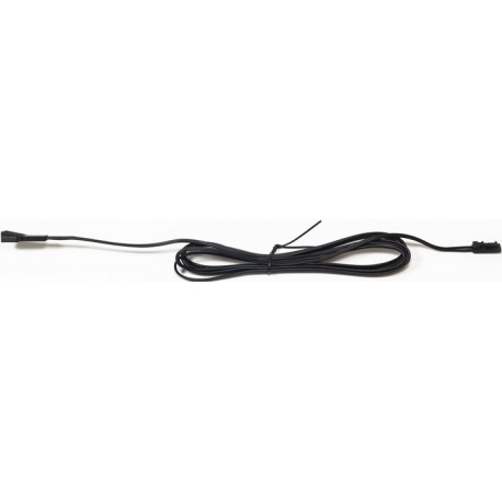 Câble de raccordement LED noir pour 12 V 1800 mm L&S