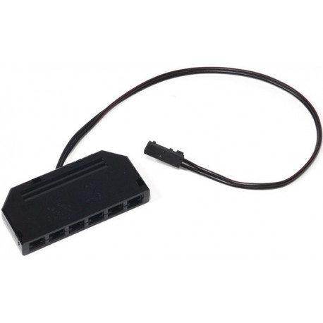 Distributeur LED noir pour 12 V 200 mm L&S