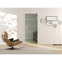 Porte vitréeLINES H1972 mmxB709mm droite clair.lame mat Studio/Office PROMAT