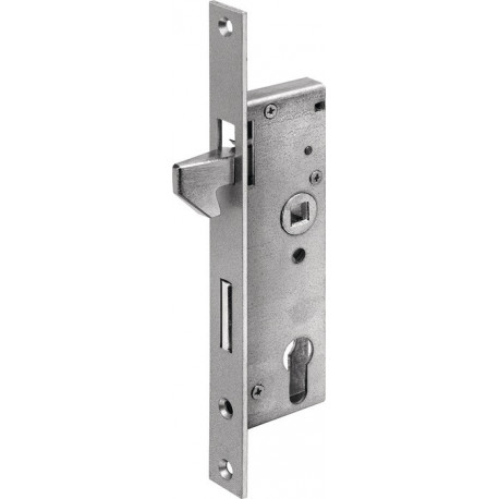 Serrure pour portail coulissant à cadre tubulaire 8331 PZW 40 mm AMF