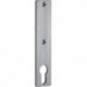 Plaque courte porte 427Z acier inoxydable mat sans trou de poignée PZ 72 mm AMF