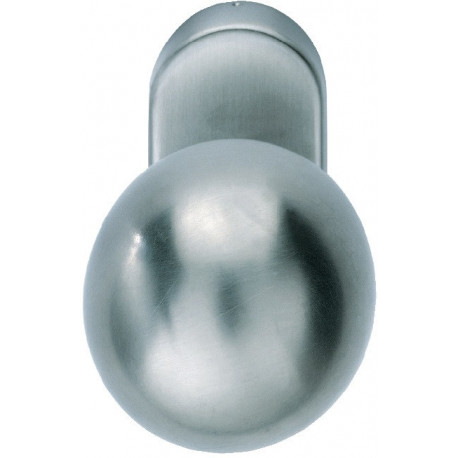 Poignée bouton porte 07 0802 3 Material Inox 6204 carré.9mm fixe/rotatif FSB
