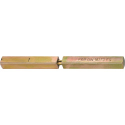 Carré porte 05 0125 - .9x146mm broche pleine fendue FSB