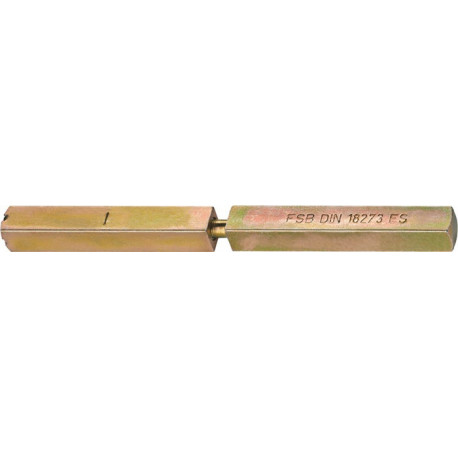 Carré porte 05 0125 - .9x146mm broche pleine fendue FSB
