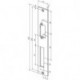 Plaque de frappe plate 94A inox ma Rect.B.34xL.250mm DIN Gauche/droit ASSA ABLOY