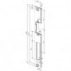 Plaque de frappe plate 338 inox ma Rect.B.24xL.250mm DIN Gauche/droit ASSA ABLOY