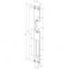 Plaque de frappe plate 021 STA galinox.Rect.B.25xL.250mm DIN Gauche/droit ASSA ABLOY