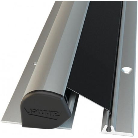 Profil de protection Rollo NR-25 L.1925mm BG argent.Rollo noir ATHMER