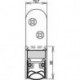 Joint de porte Schall-Ex® Ultra WS 1-290 2-s.L.1083mm Alu anodisé.HLT ATHMER