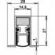 Joint de porte Schall-Ex® DUO L-15/28 OS 1-404 2-s.L.1208mm Alu anodisé.HLT ATHMER