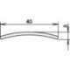 Seuil inox 164 3-107 longueur 1090 mm inox brossé mat ATHMER