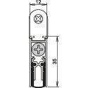 Joint de porte Doppeldicht® M-12/35 1-392 1-s.L.708mm aluminium, anodisé argent ATHMER