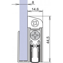Joint de porte Schall-Ex® GS-8 1-407 1-s.L.958mm Alu anodisé.GLT ATHMER