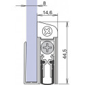 Joint de porte Schall-Ex® GS-8 1-407 1-s.L.958mm Alu anodisé.GLT ATHMER