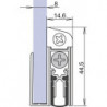 Joint de porte Schall-Ex® GS-8 1-407 1-s.L.958mm Alu anodisé.GLT ATHMER