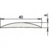 Seuil en aluminium 090 3-111 L.840mm argent alu elox.ATHMER