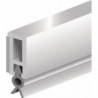 Rail d'étanchéité PTS-ZK longueur 2100 mm largeur 6 mm blanc blanc avec lèvre en PVC souple ELLEN