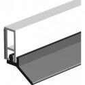 Rail d'étanchéité PTS-UL-ZK longueur 2100 mm largeur 6 mm autocollant en plastique blanc large lèvre en PVC souple ELLEN