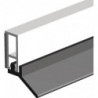Rail d'étanchéité PTS-UL-ZK longueur 2100 mm largeur 6 mm autocollant en plastique blanc large lèvre en PVC souple ELLEN