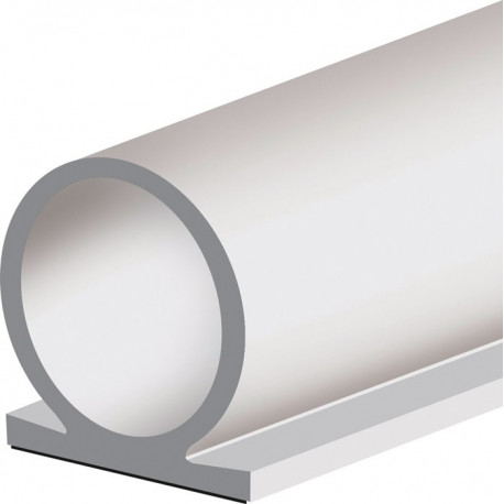 Joint de butée de porte profil oméga 137 longueur 25 m largeur 8 mm silicone brun nu