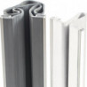 Profil de protection Longueur extérieure 2000 mm pour usage extérieur Profilé en caoutchouc couleur store enrouleur protecteur gris ELLEN
