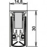 Joint de porte Schall-Ex® L-15/30 WS 1-880 1-s.L.1083mm Alu anodisé.HLT ATHMER