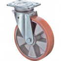 Rouleau de renvoi D. de la roue 125 mm cap. charge 200 kg avec plaque de fixatio