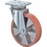 Rouleau de renvoi D. de la roue 125 mm cap. charge 200 kg avec plaque de fixatio