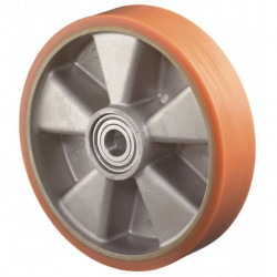 Roue de rechange D. de la roue 125 mm cap. charge 250 kg bandage en polyuréthane