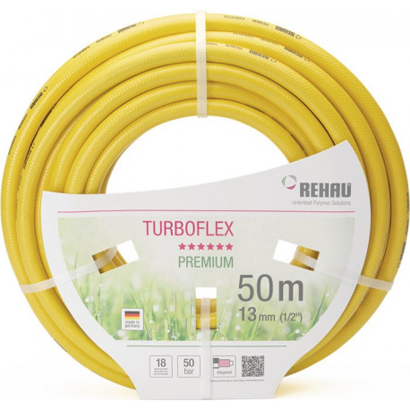 Tuyau d'arrosage Turboflex longueur 25 m D. intérieur 13 mm D. ext. 18 mm MT REHAU (Par 25)