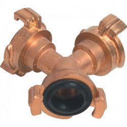 Pièce en Y de raccord rapide laiton taille du tuyau 9,5-38 mm MEGA