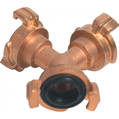 Pièce en Y de raccord rapide laiton taille du tuyau 9,5-38 mm MEGA